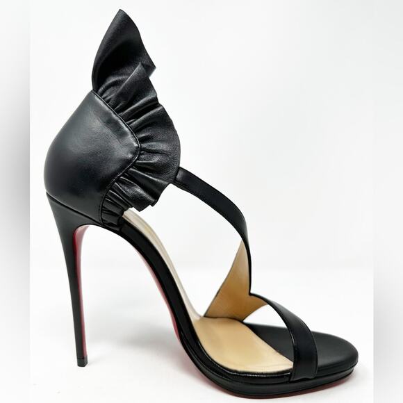 Christian Louboutin Colankle 120 Nappa Black Heel Pumps - Picture 11 of 14